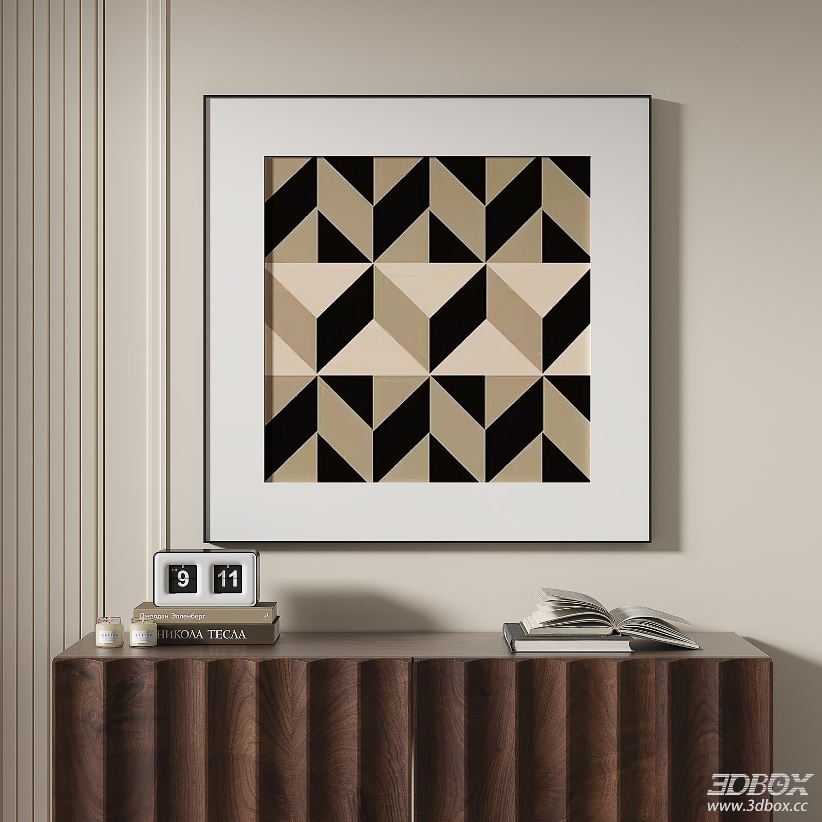 Geometric Decorative Painting with Modern Style