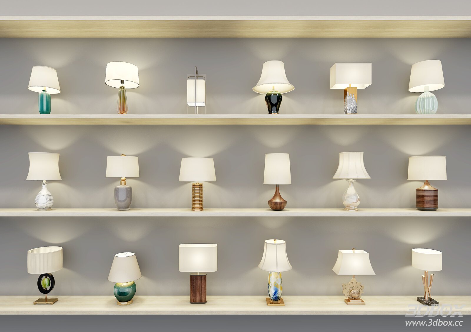 Chinese - style Table Lamps Display