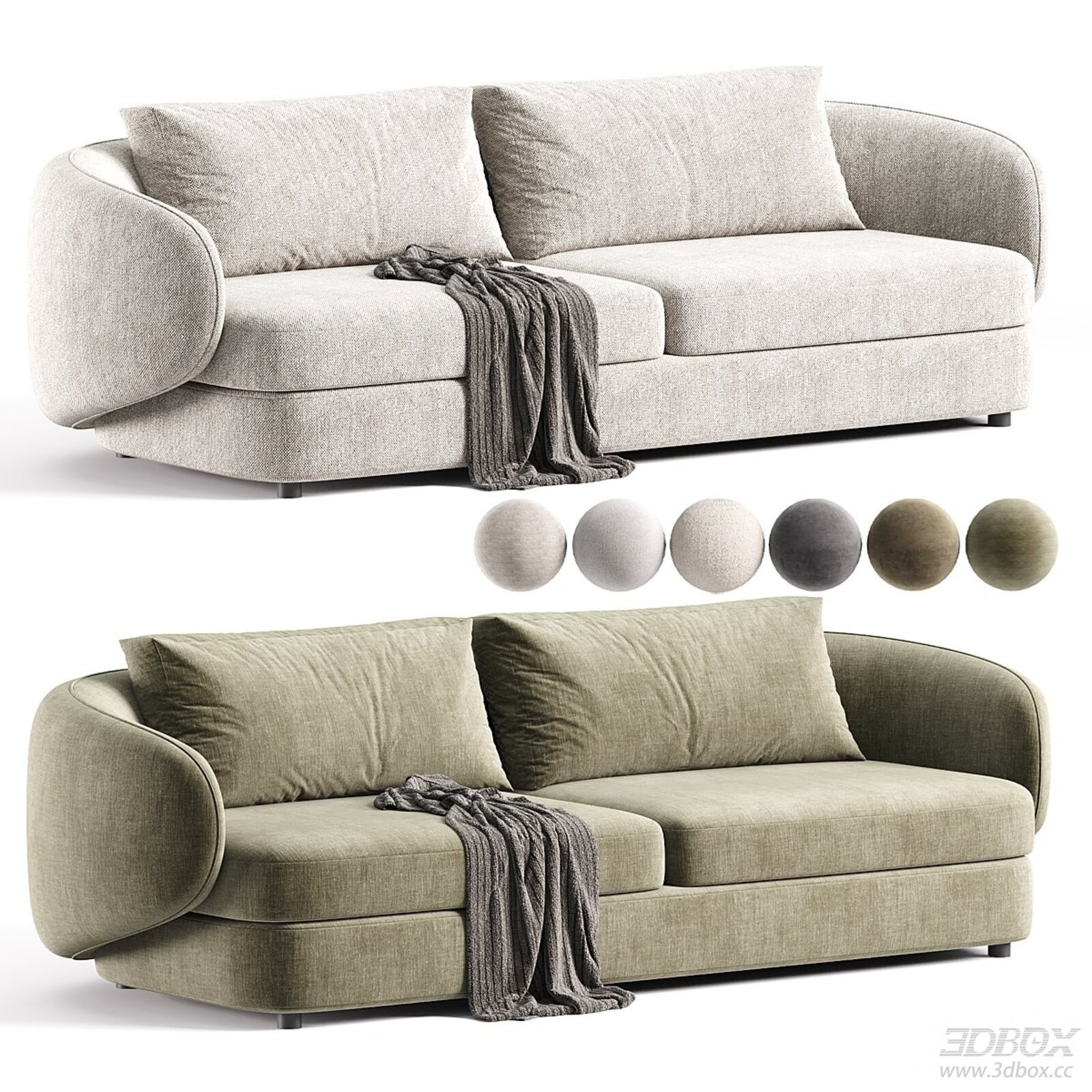 Contemporary Upholstered Sofa