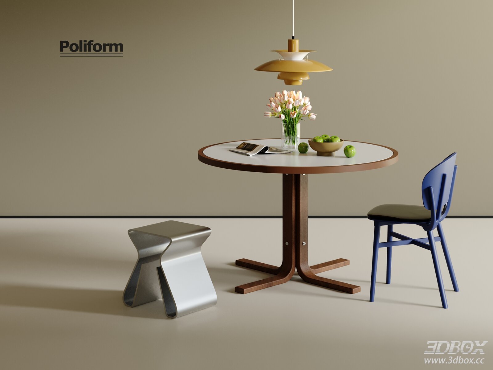 Modern Leisure Dining Table and Chair Set