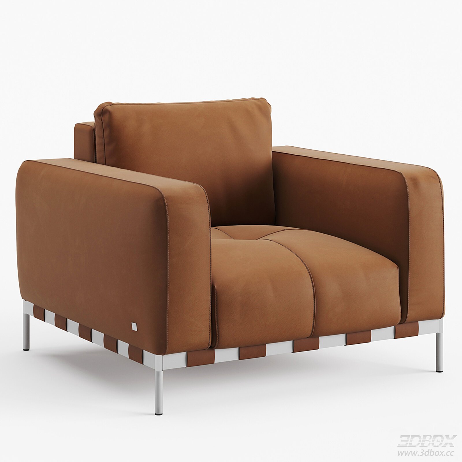 Modern Italian - style Leather Single Sofa