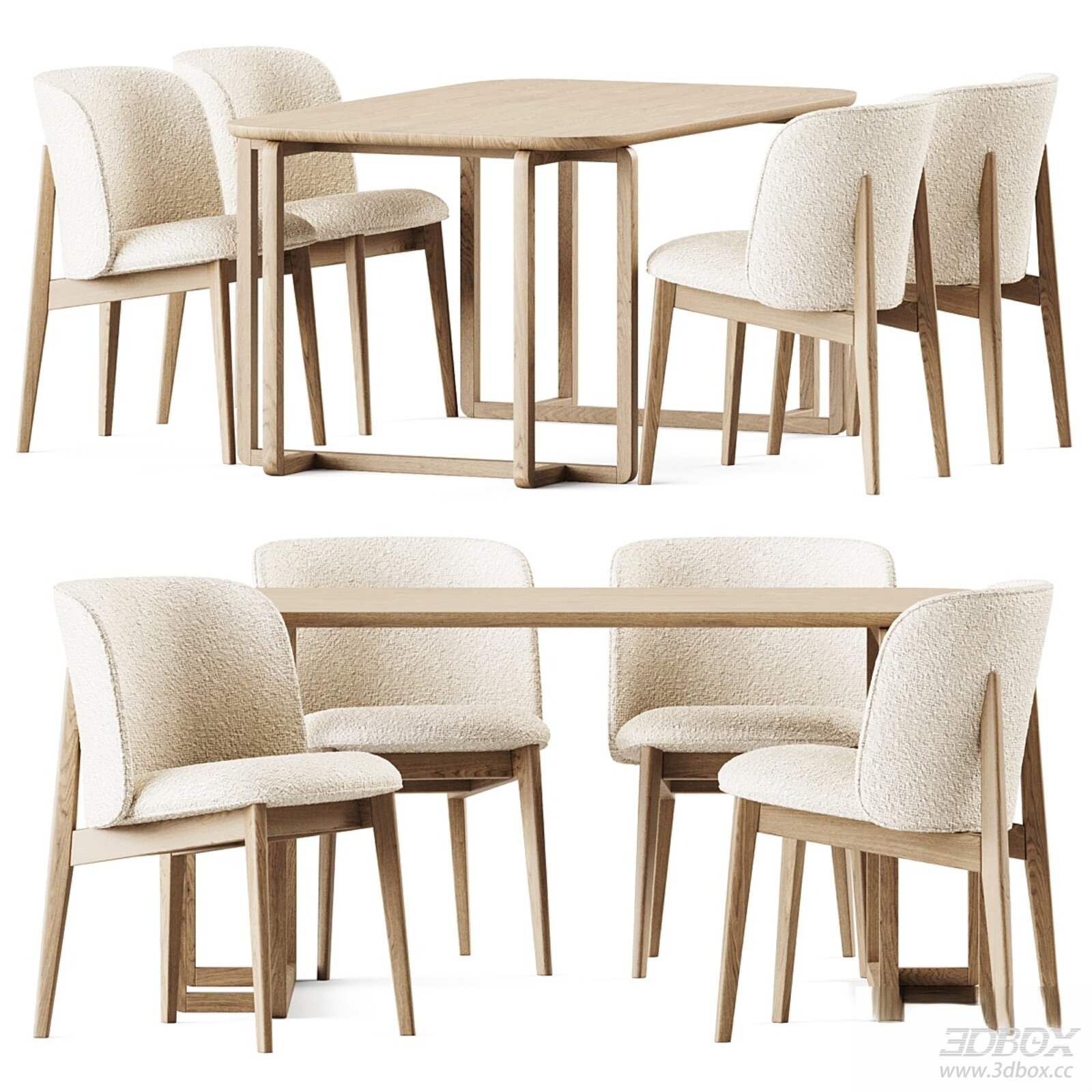 Modern Dining Table and Chairs Set