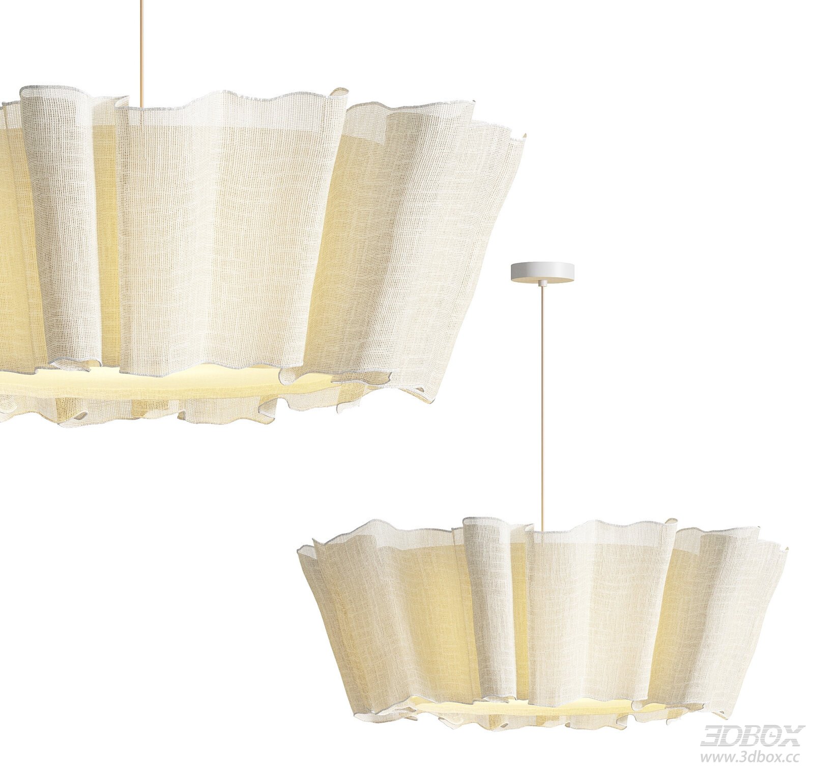Artistic Fabric Pendant Light