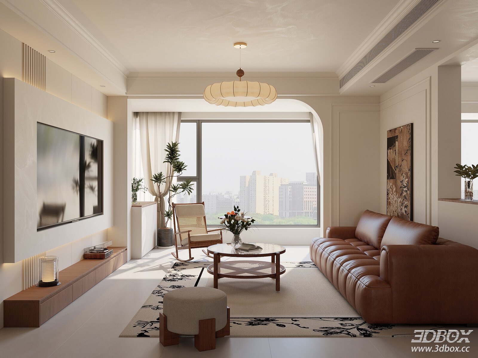 French - Chinese Style Living Room