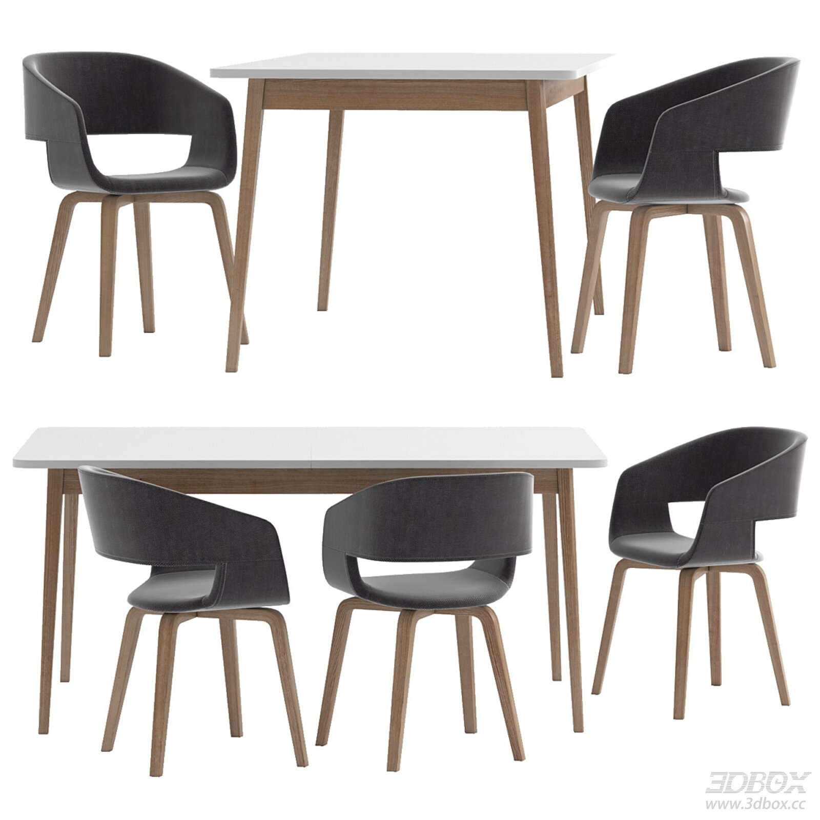 Modern Dining Table and Chairs Set