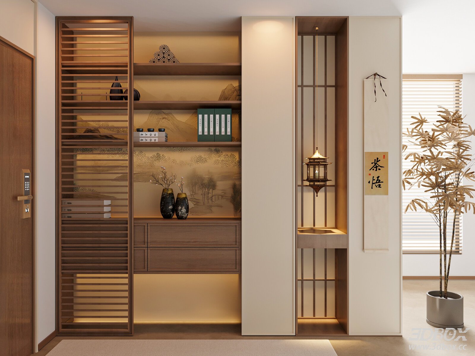 Chinese - style Entryway Cabinet