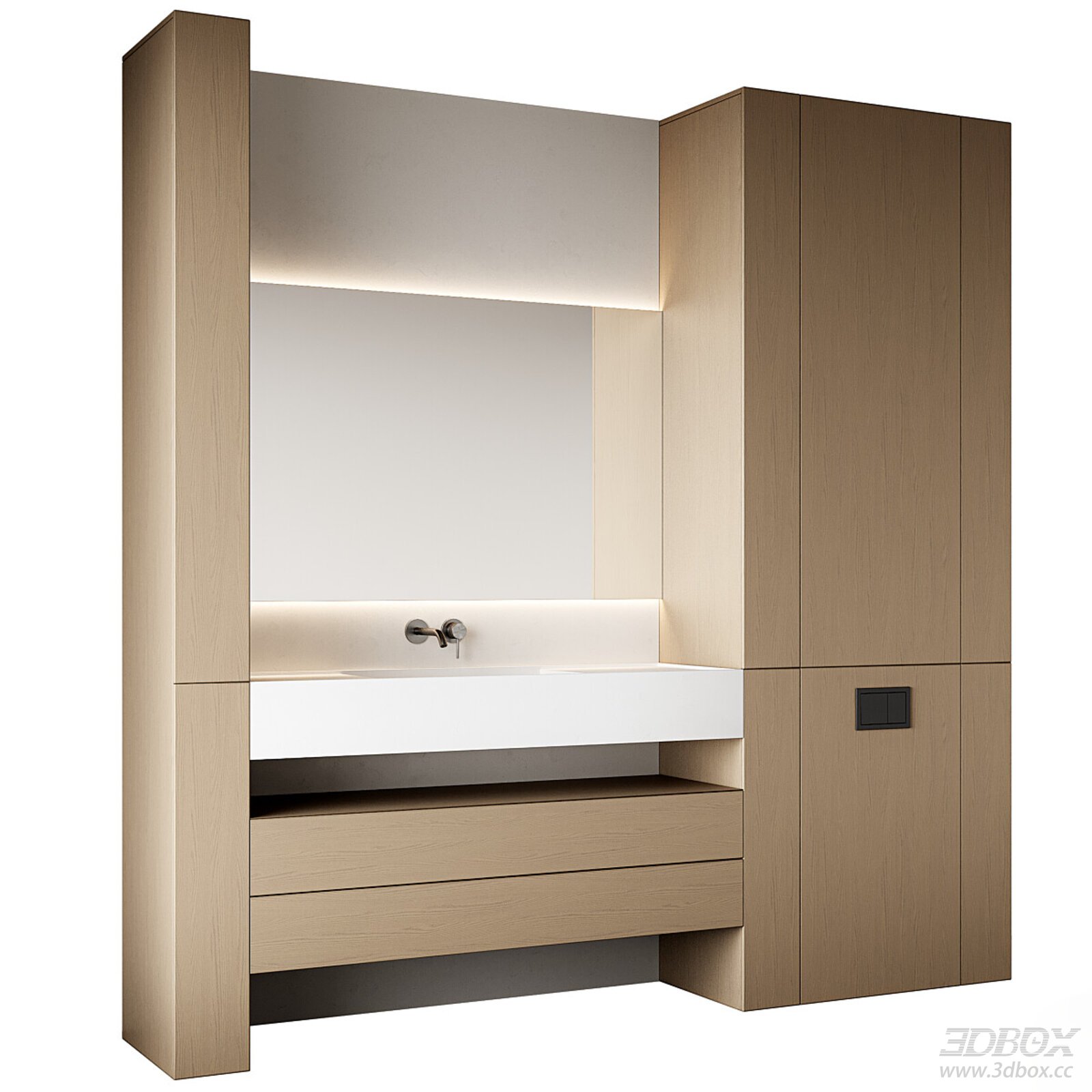 Modern Bathroom Vanity with Mirror