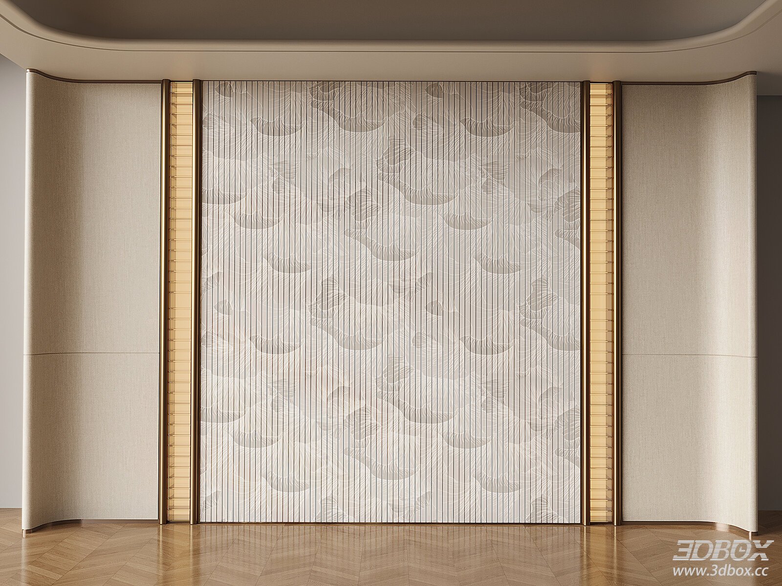 Modern Bed - head Background Wall