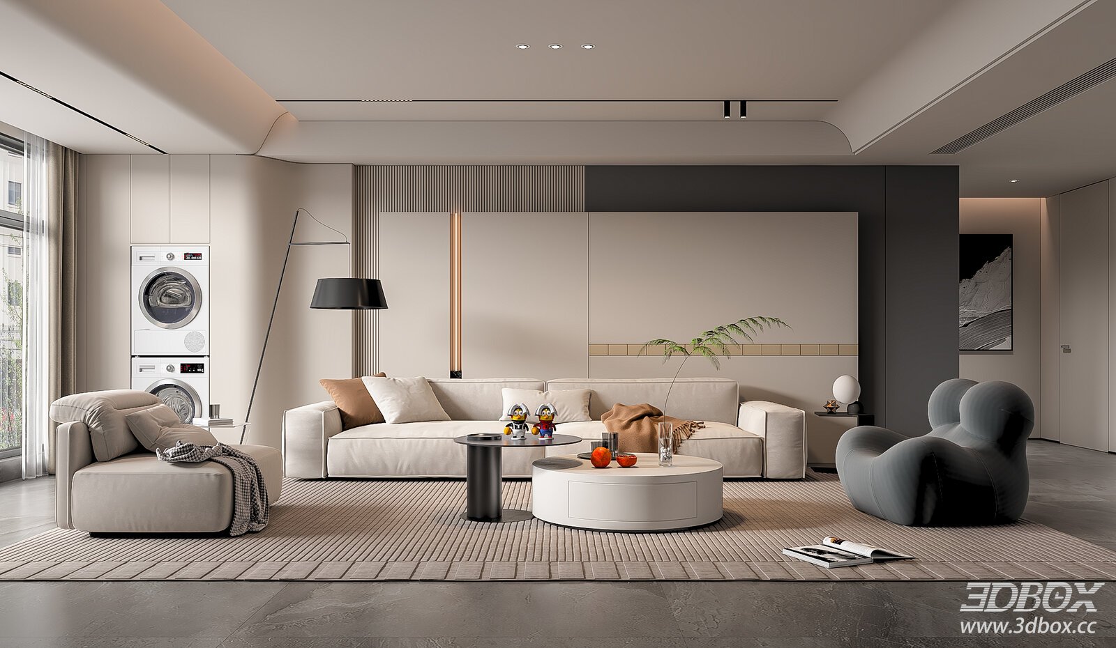 Modern Living Room with Contemporary Furnishings