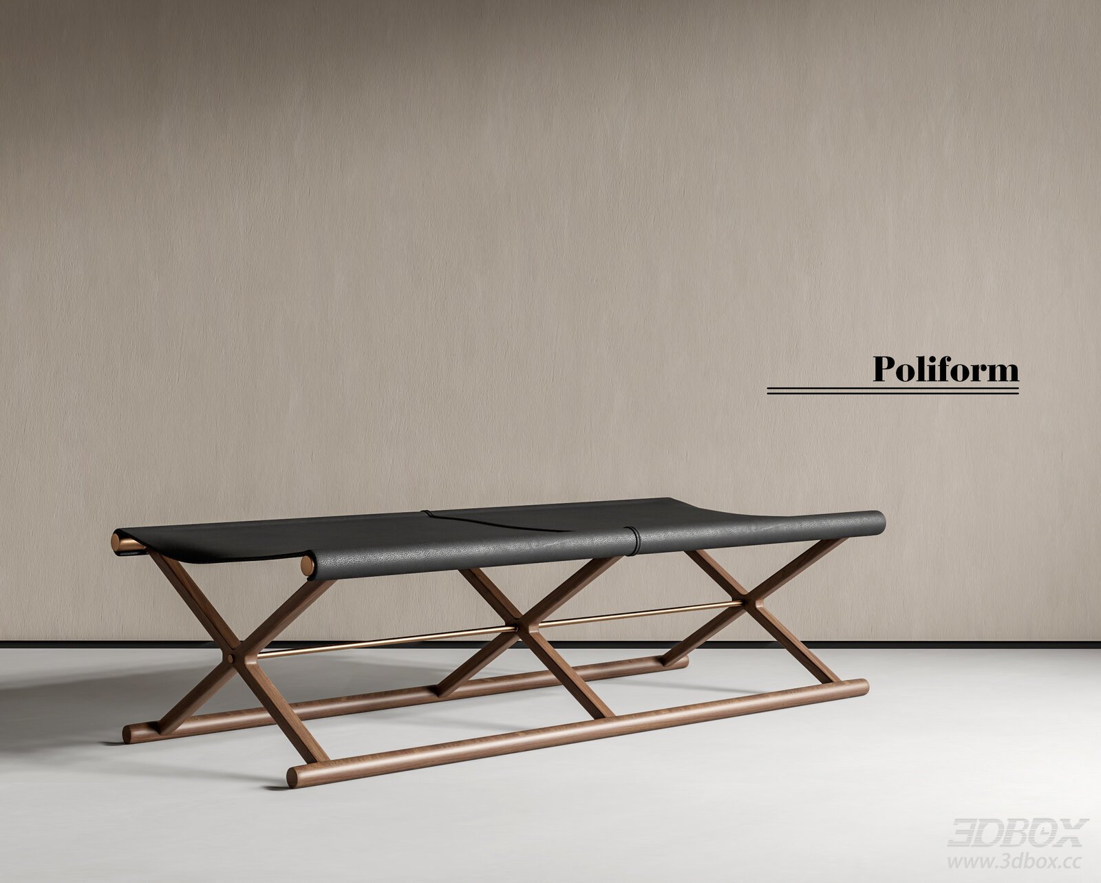 Modern Mid - Century Bench