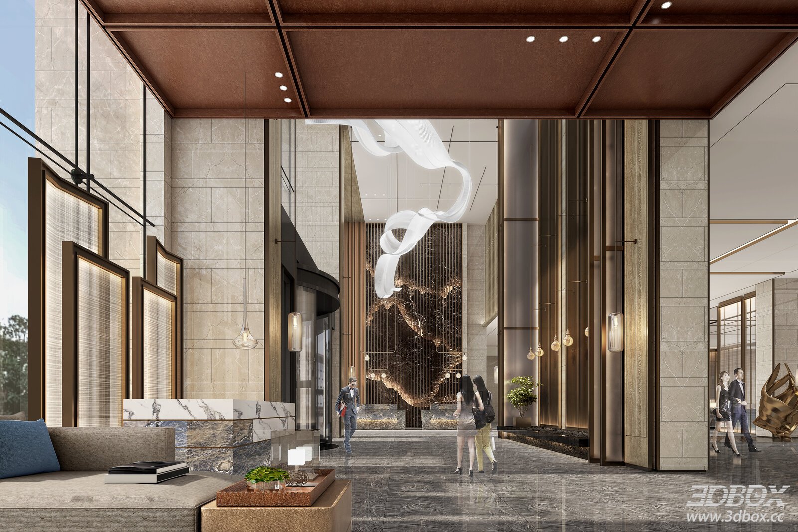 Modern Hotel Lobby