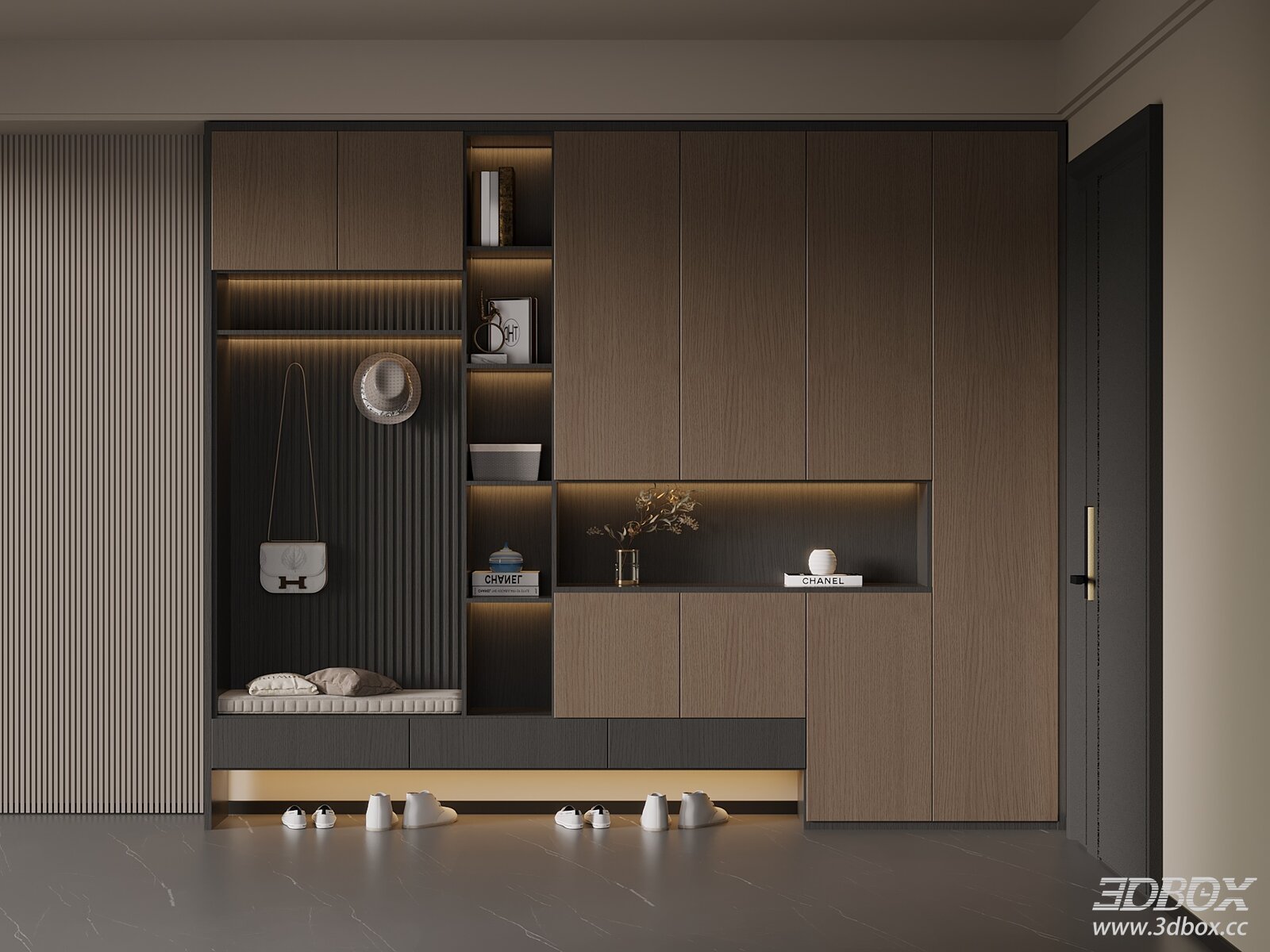 Italian Light Luxury Hallway Shoe Cabinet