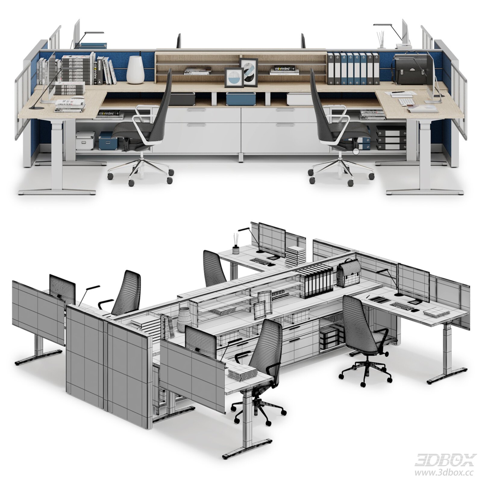 Modern Office Desk and Chair Set