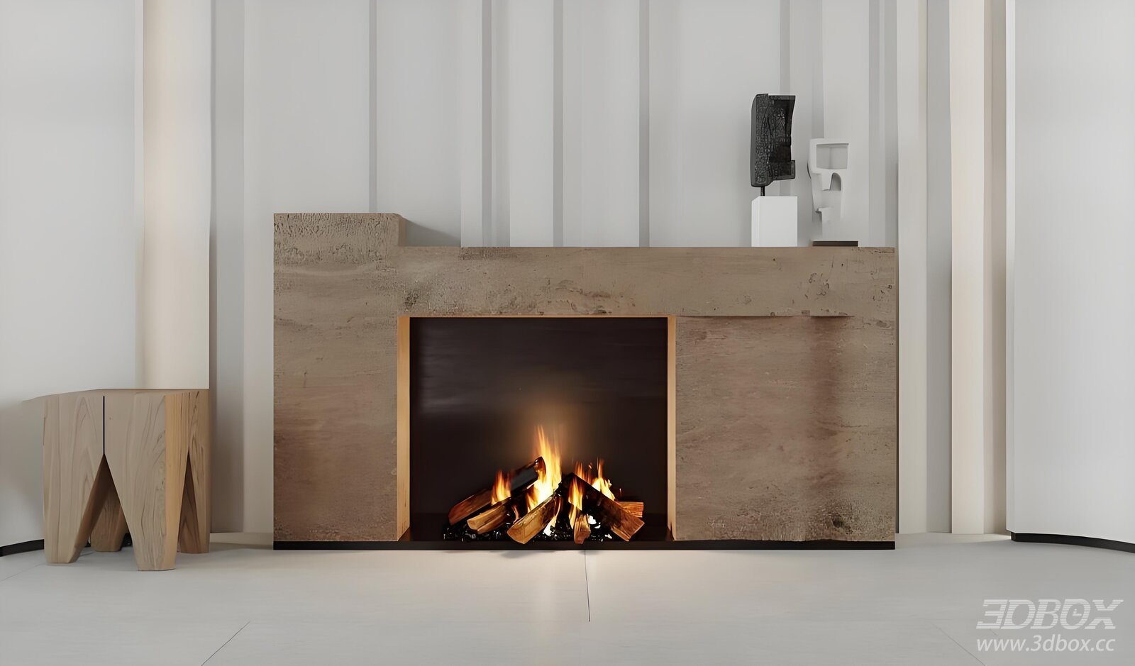 Modern European - Nordic Fireplace