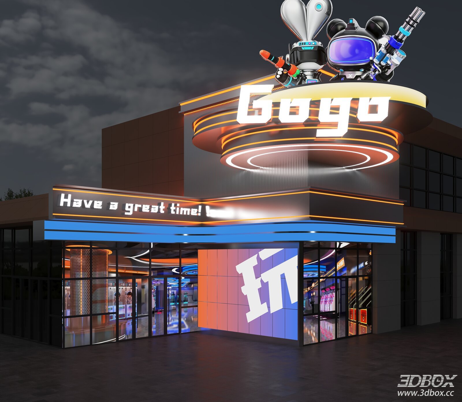 Punk - style Arcade Entrance