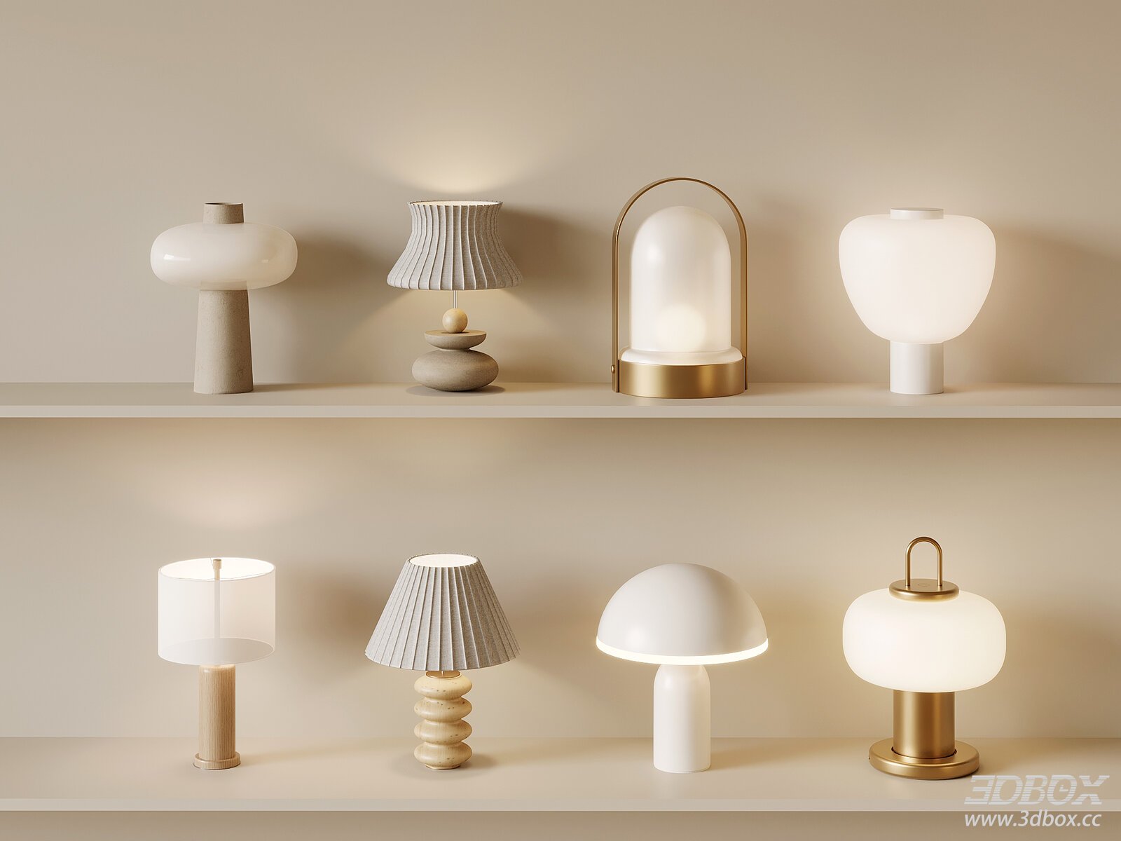 Modern Cream - style Table Lamps