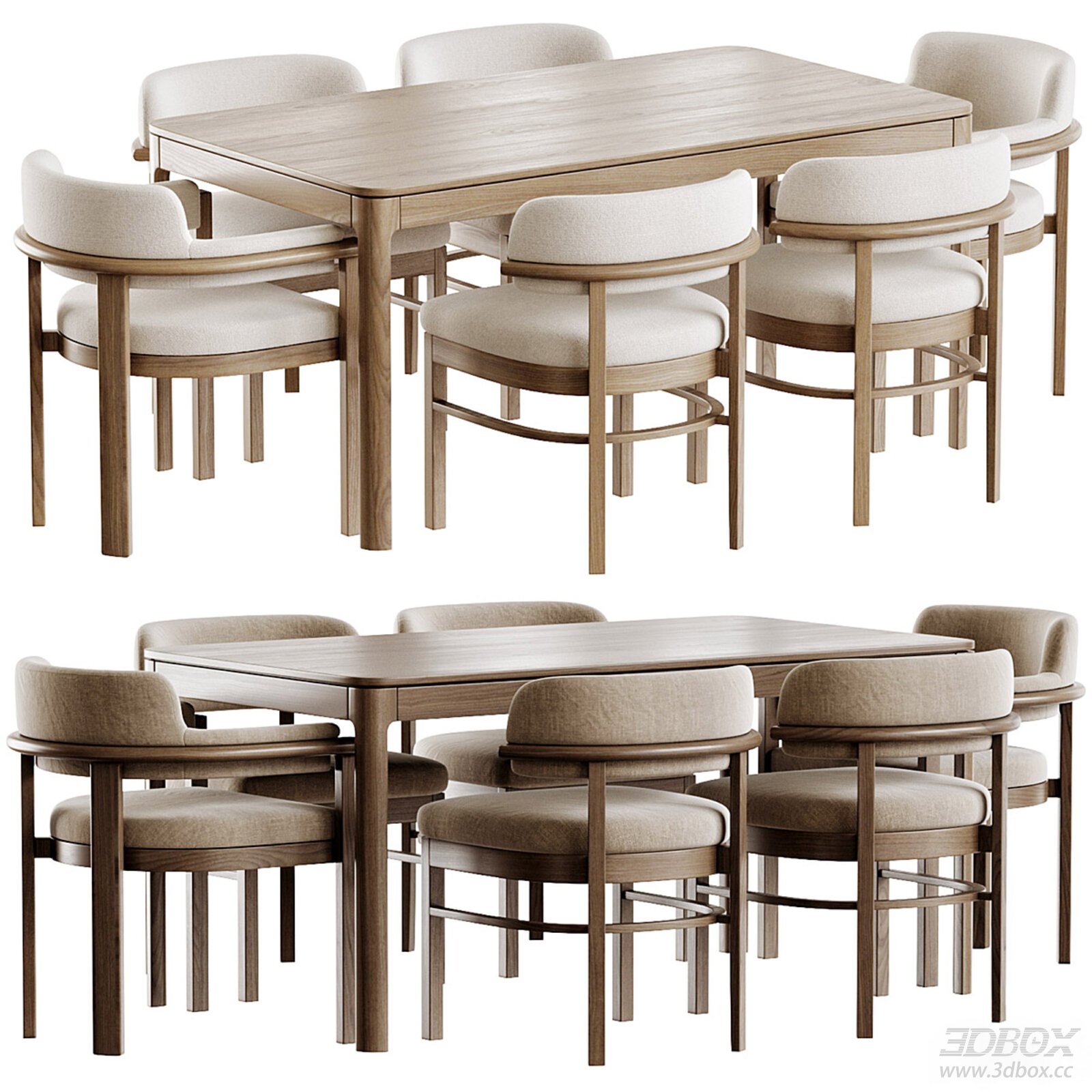 Modern Dining Table and Chairs Set