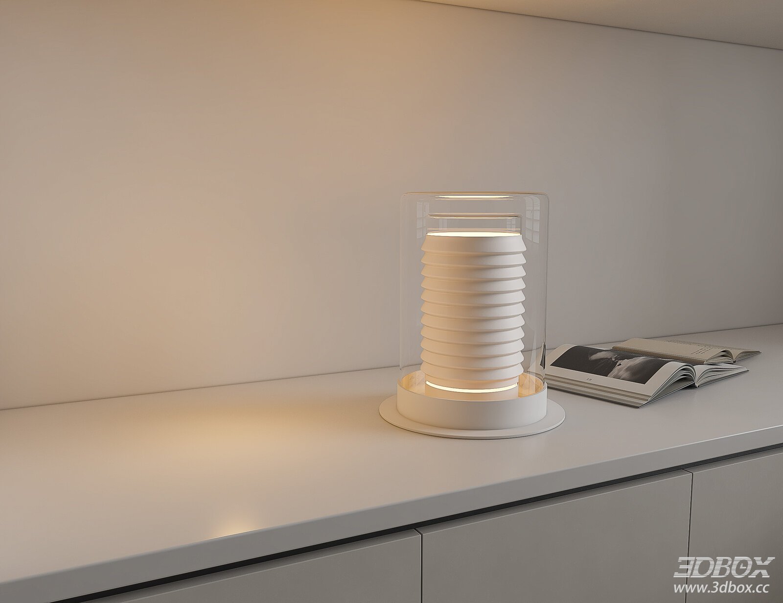 Modern Table Lamp with Transparent Cover