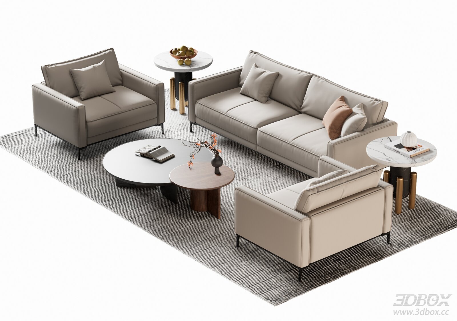 Business - style Sofa and Coffee Table Set