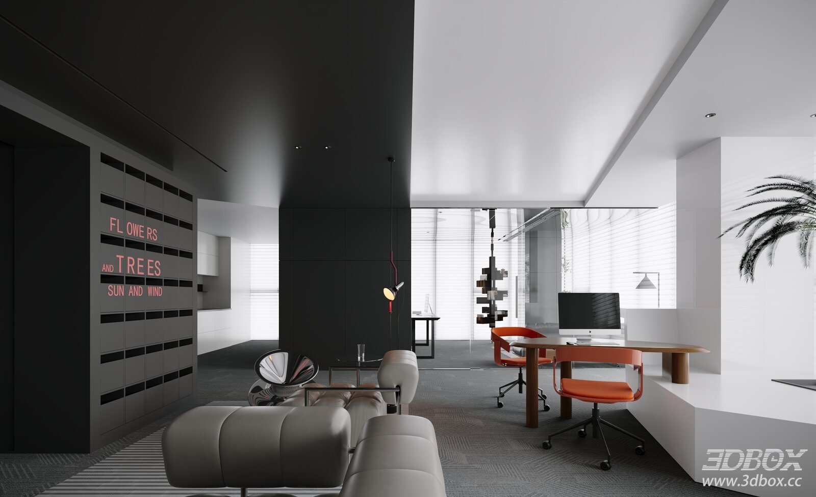 Modern Office Space with Stylish Furnishings
