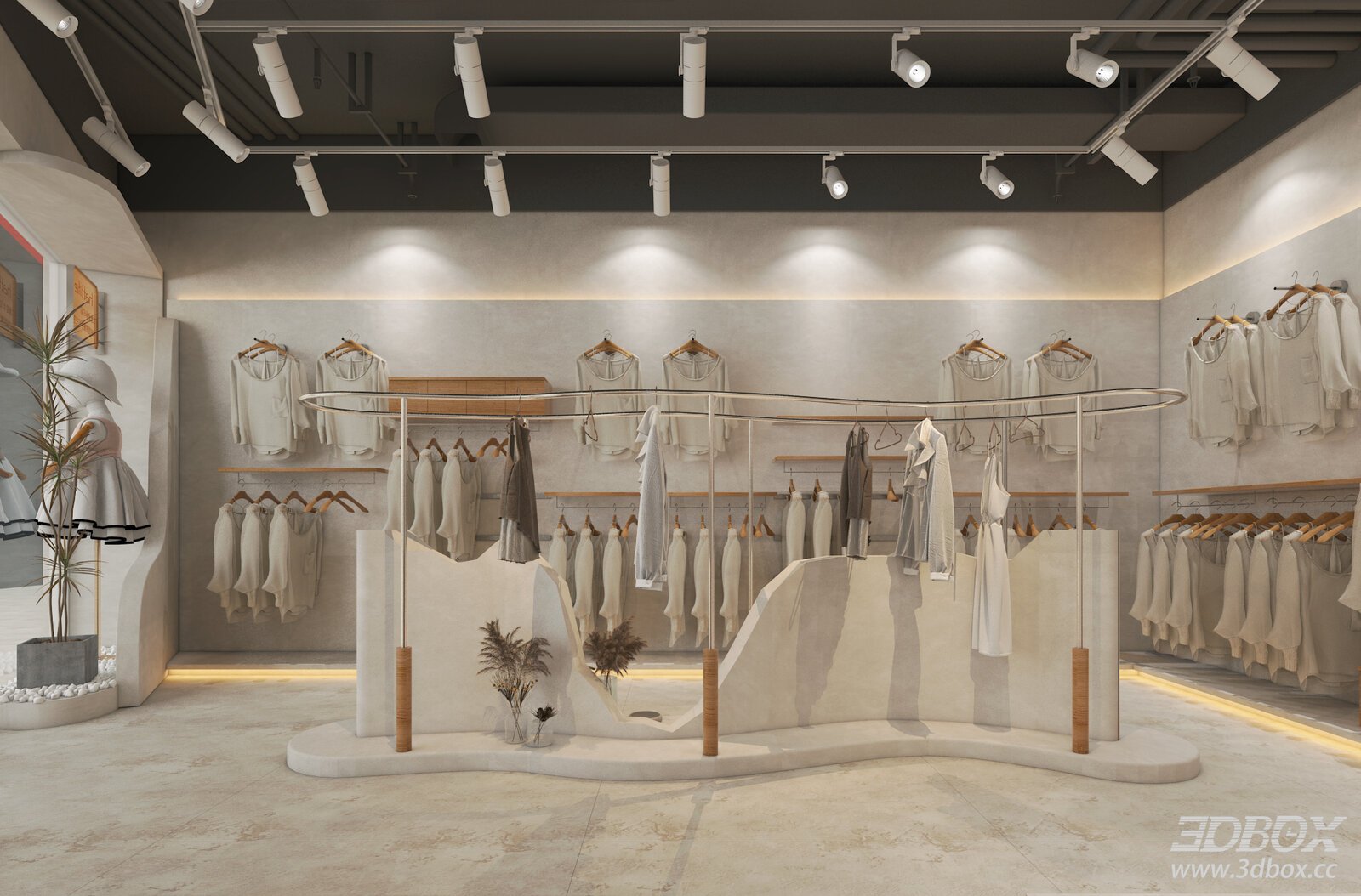 Modern Clothing Store Interior