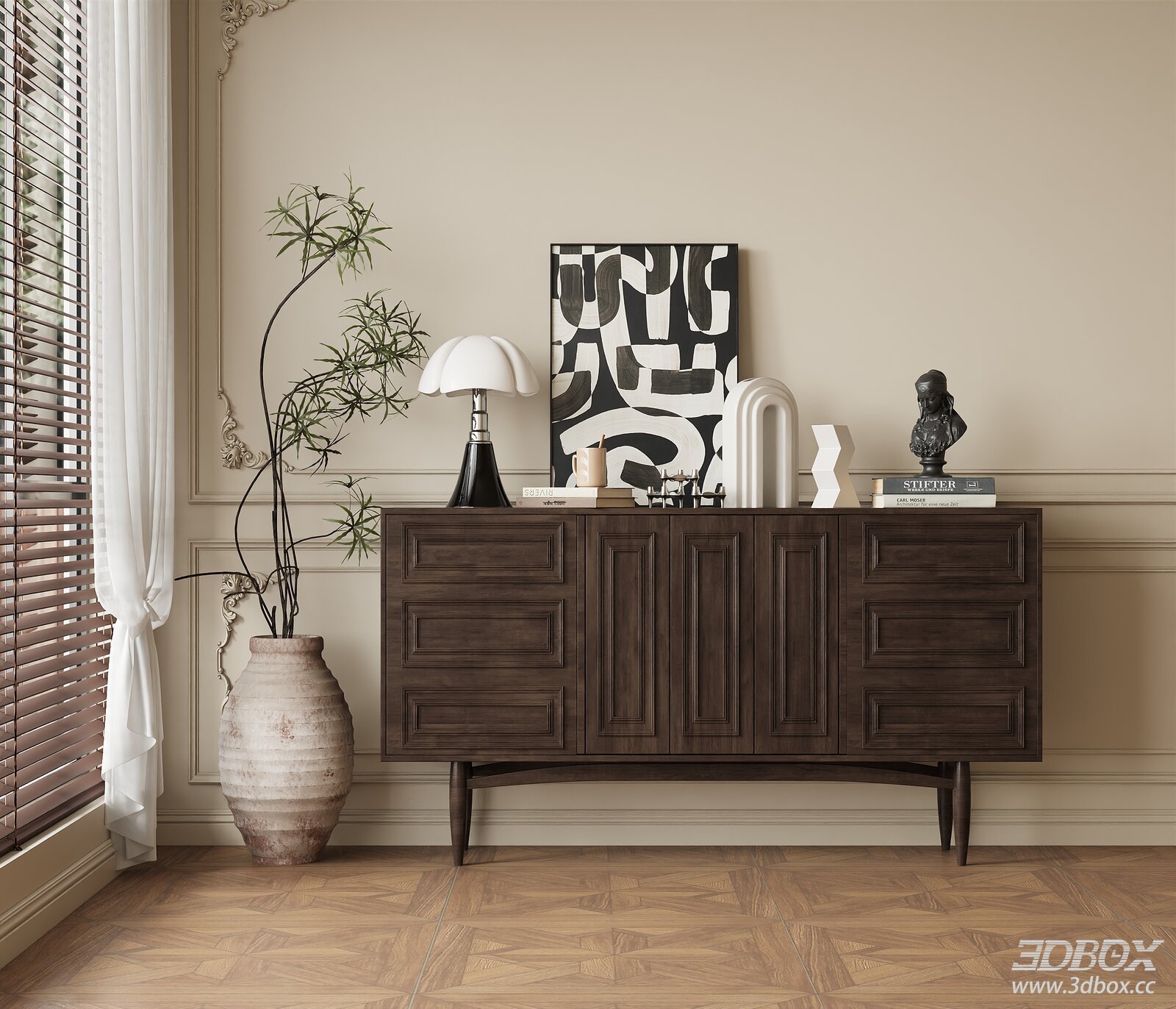 Vintage Wabi - Sabi Sideboard
