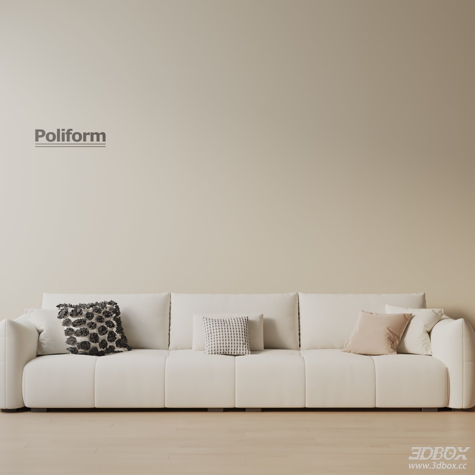 Modern Sofa with Pillows