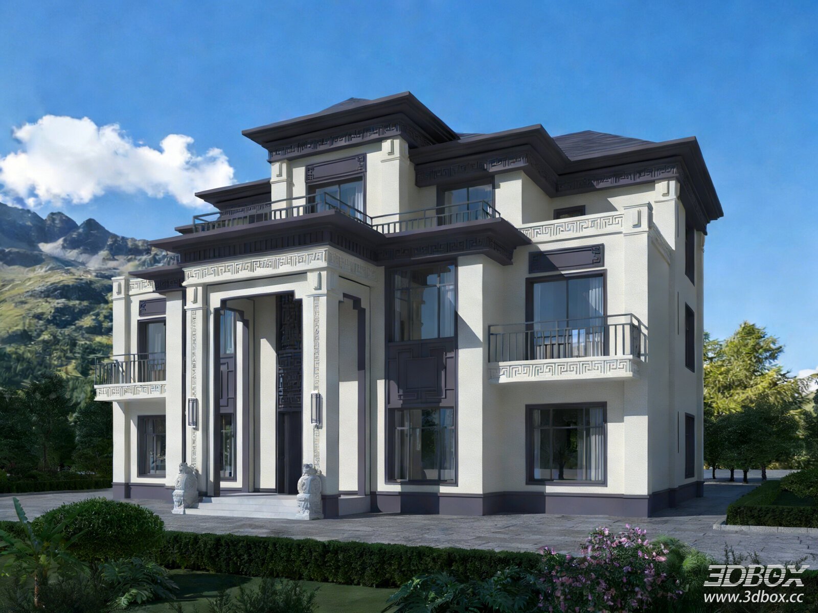 Modern - Chinese Style Villa Exterior