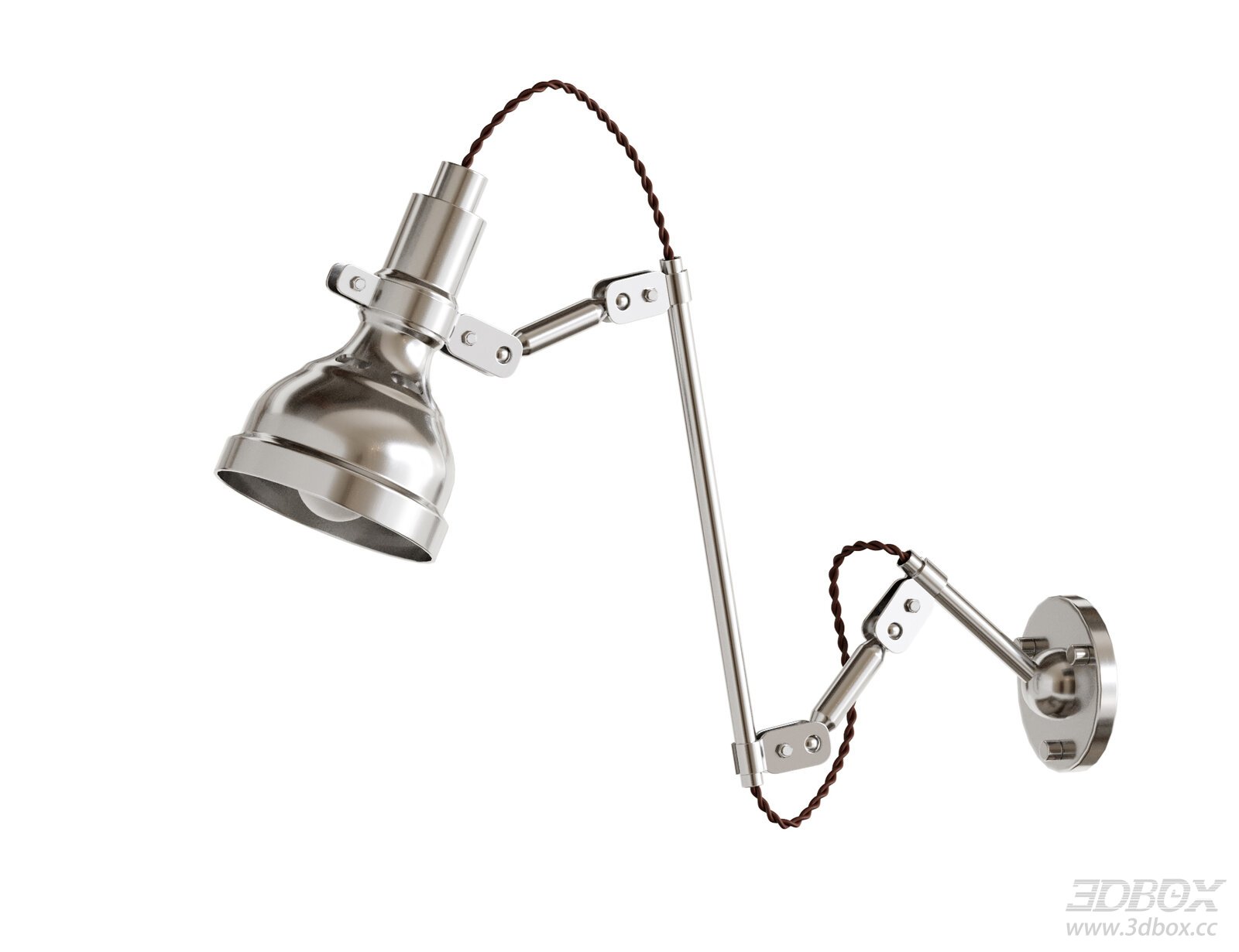 Vintage Loft Industrial - style Wall - mounted Swing Arm Lamp