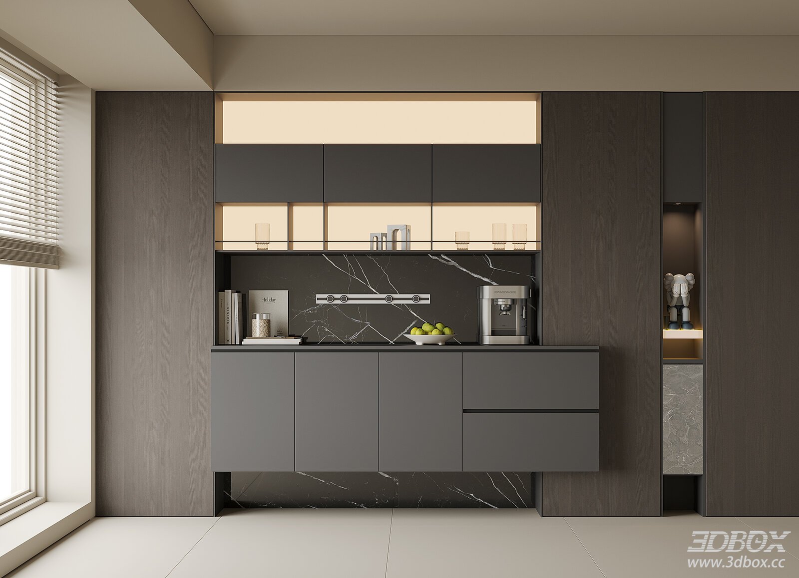 Modern Sideboard and Wine Cabinet