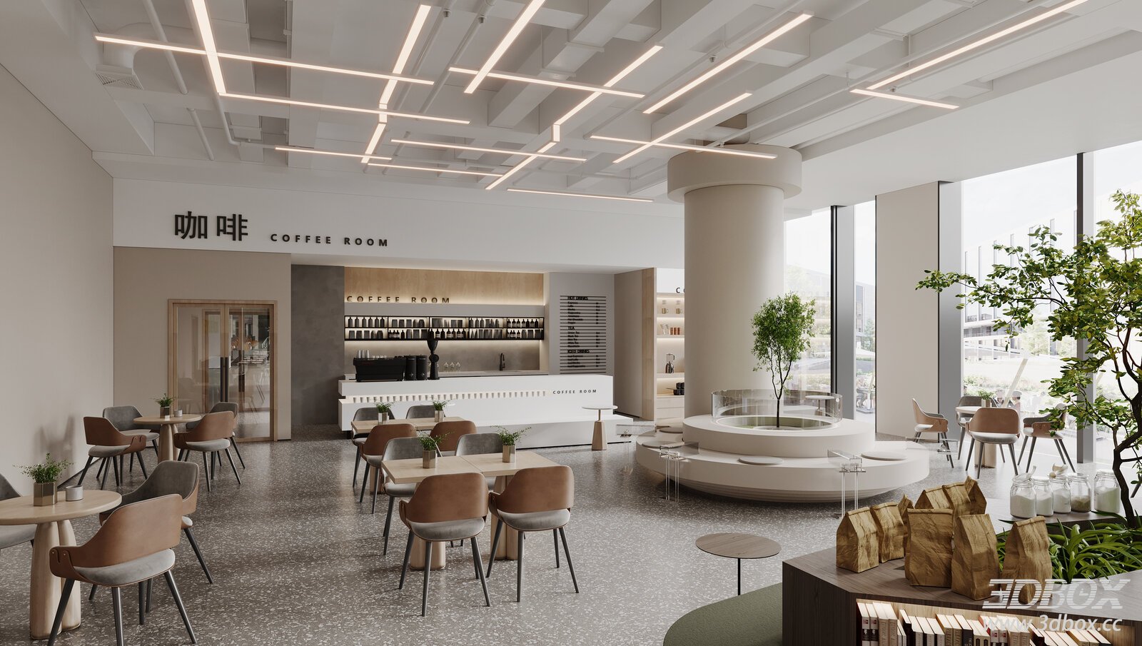 Modern Coffee Shop Interior