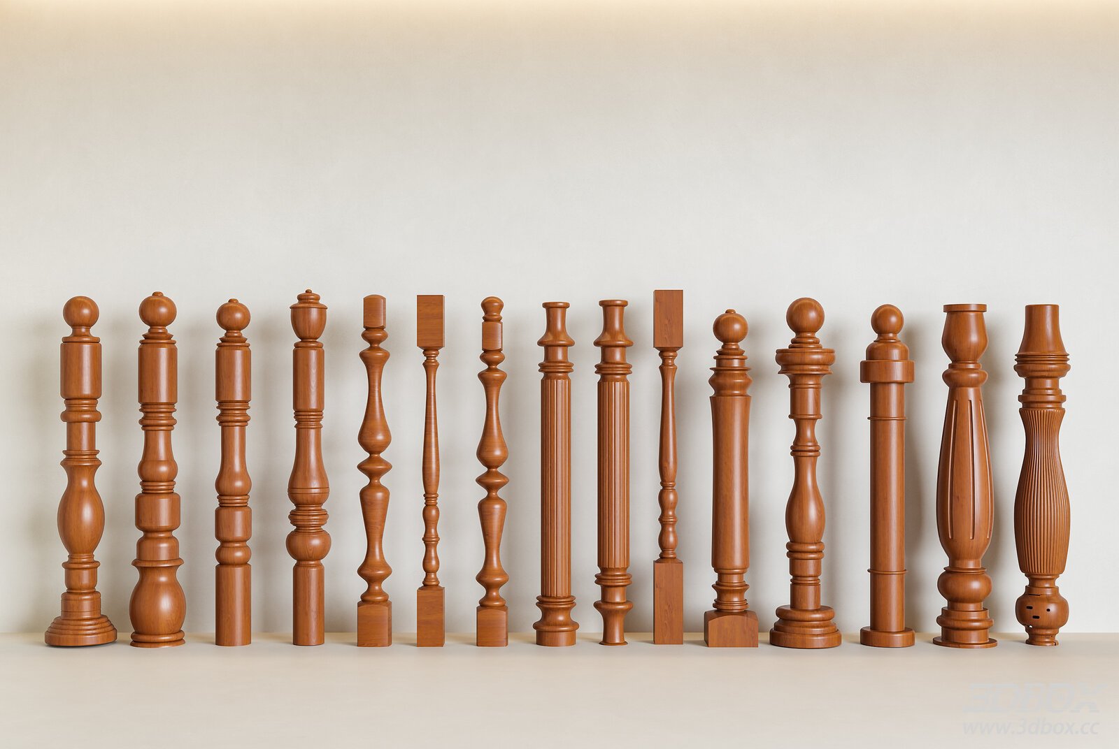 Vintage Wooden Stair Balusters