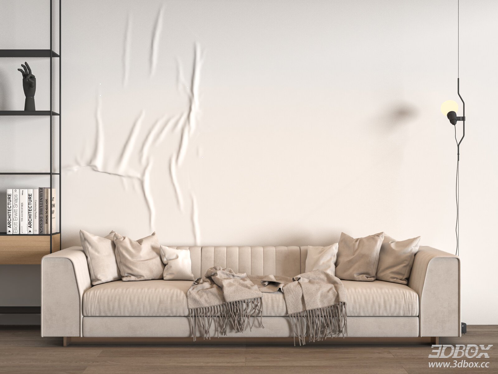 Modern Multi - person Sofa with Pillows