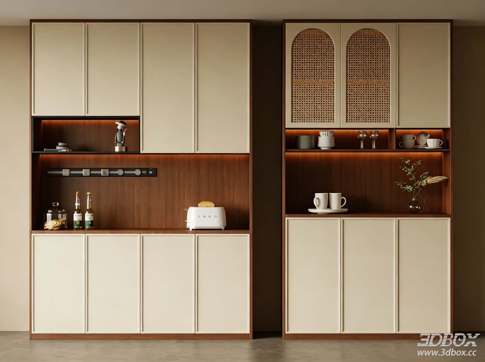 French Mid - Century Wine Cabinet