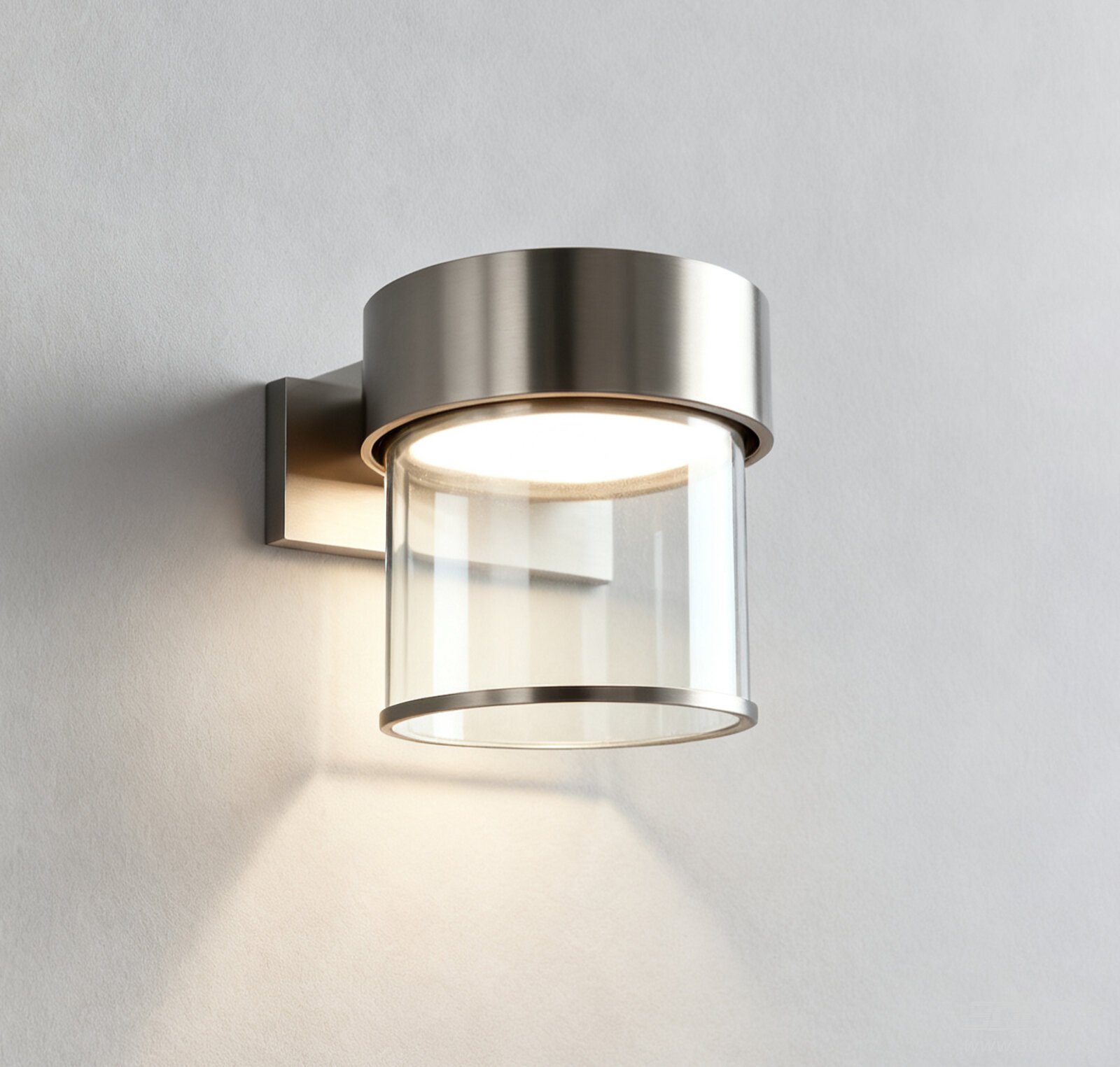 Modern Wall Light with Glass Shade