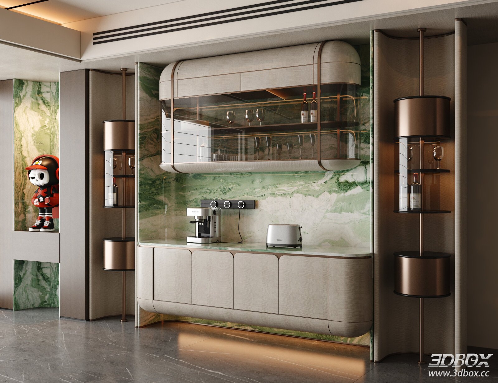 Modern Light Luxury Wine Cabinet and Sideboard