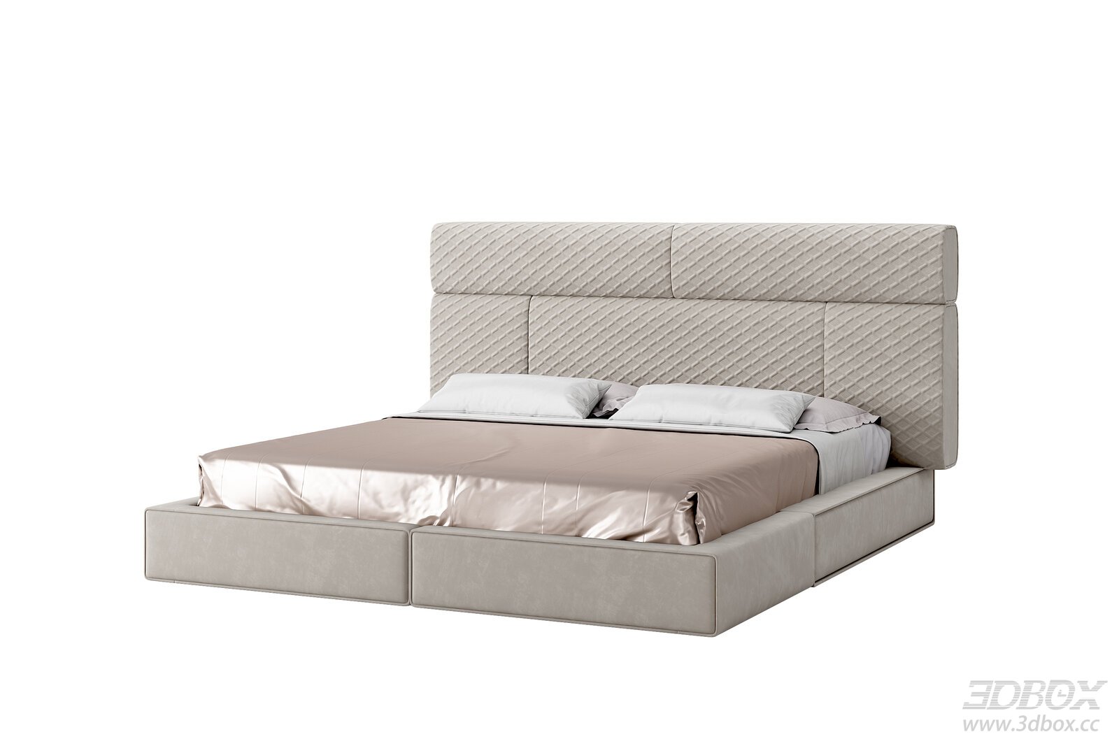 Fendi - Inspired Upholstered Double Bed