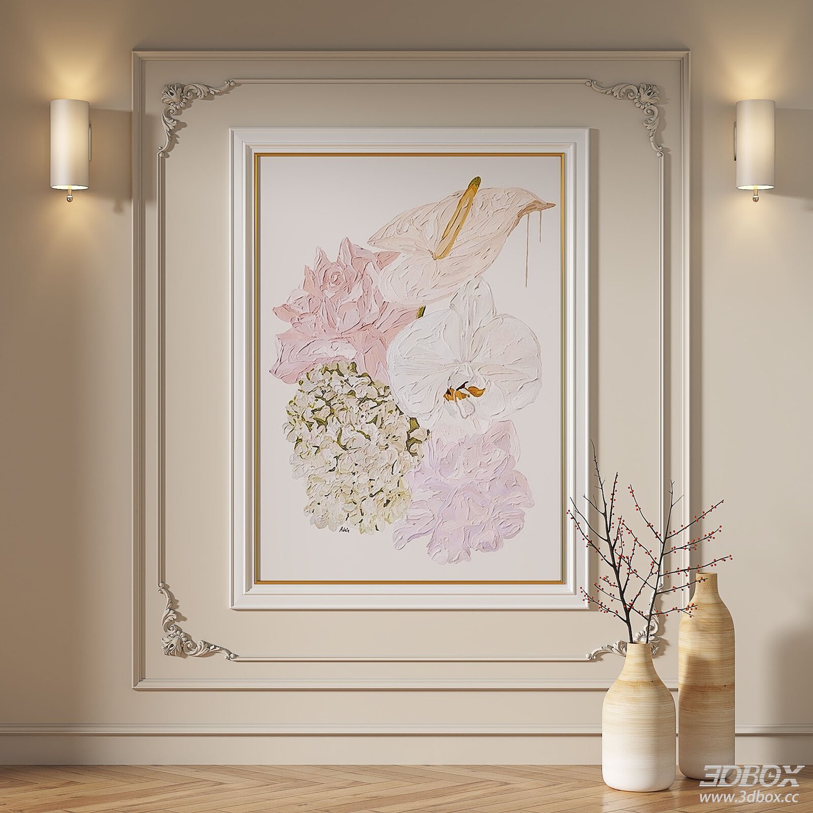 French - style Retro Light Luxury Decorative Painting