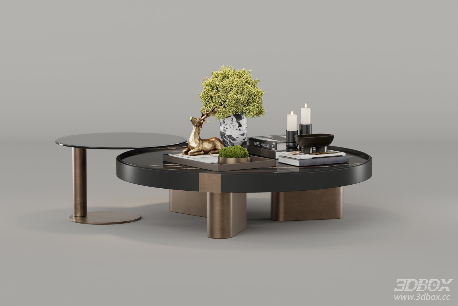 Italian Light Luxury Coffee Table Set