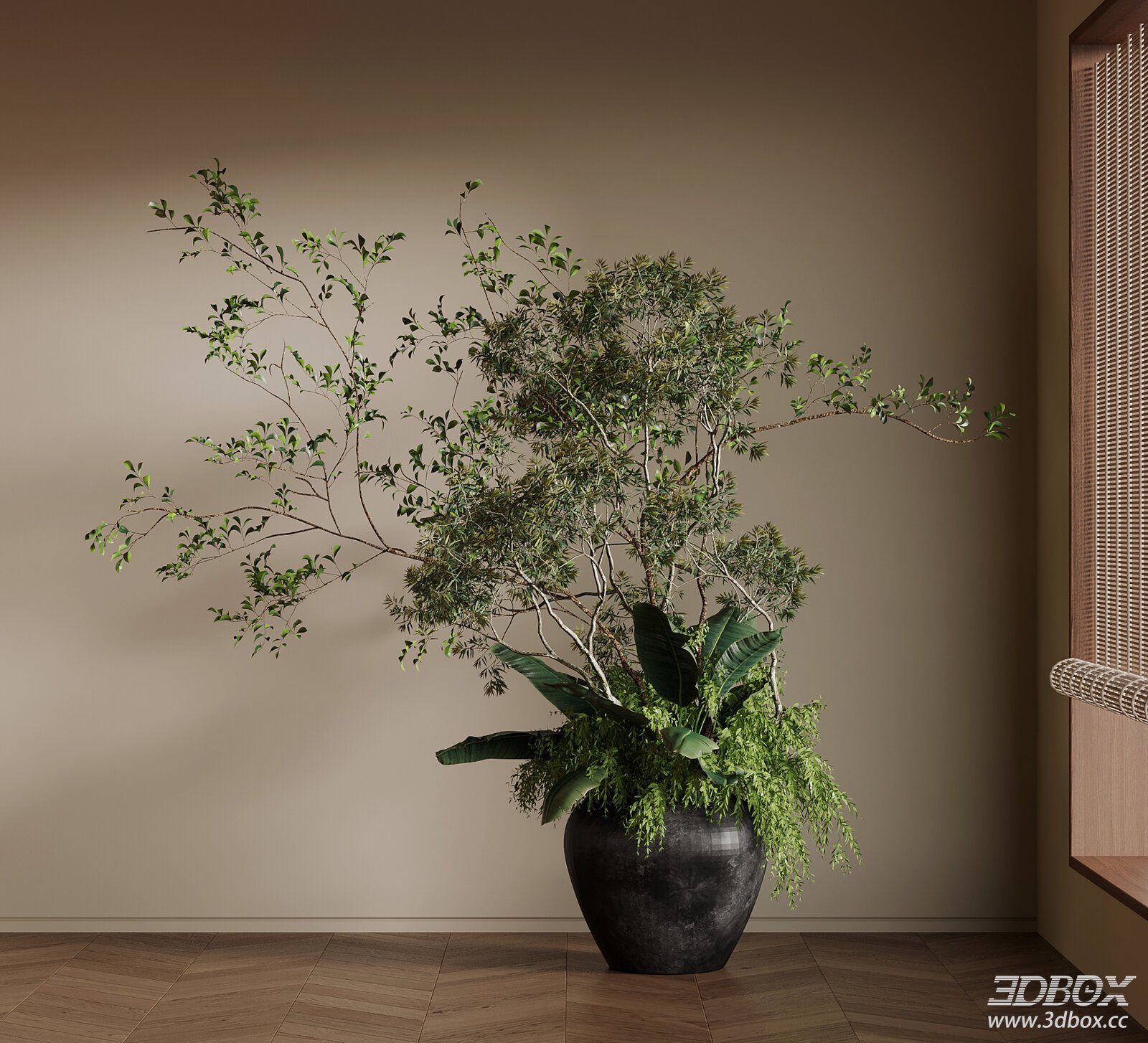 Modern - Mid - Century Potted Plant
