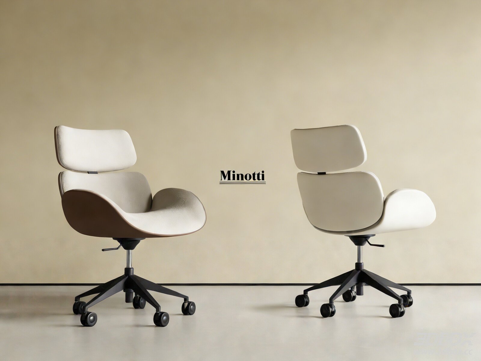 Modern Office Armchair with Wheels