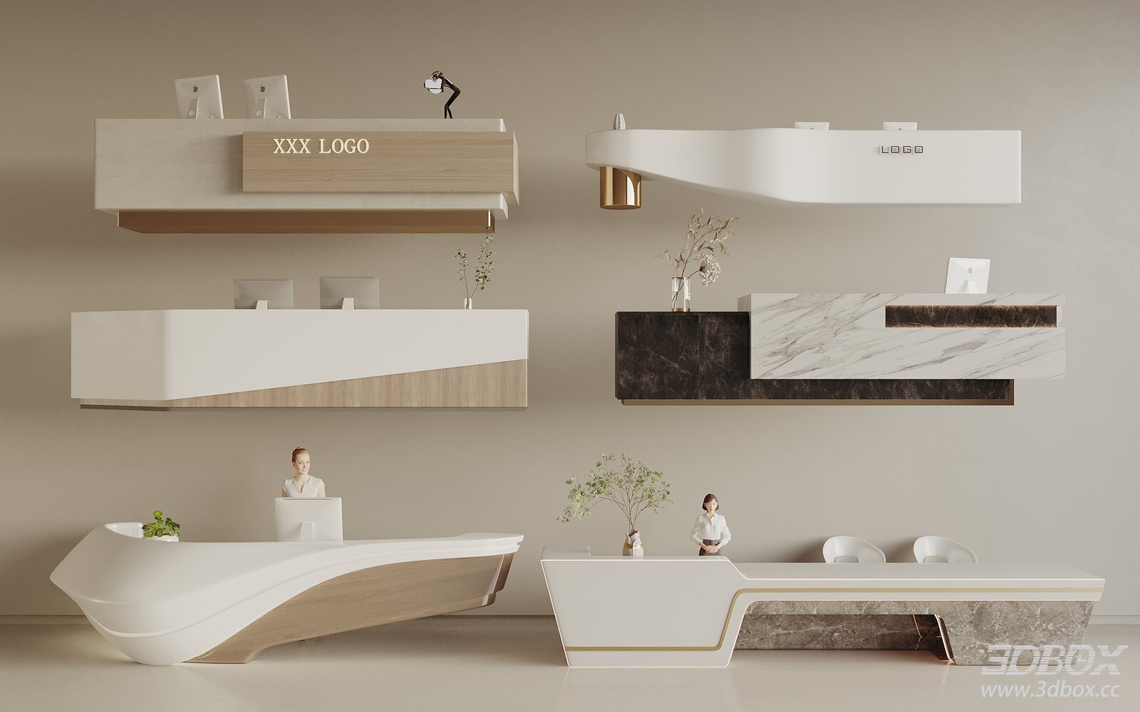 Modern Reception Desks with Unique Designs