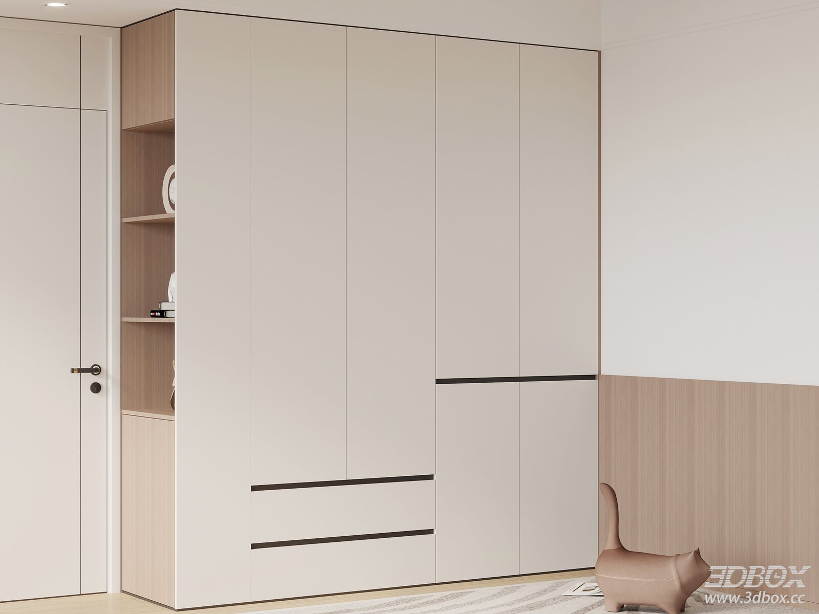 Minimalist Modern Bedroom Wardrobe Set