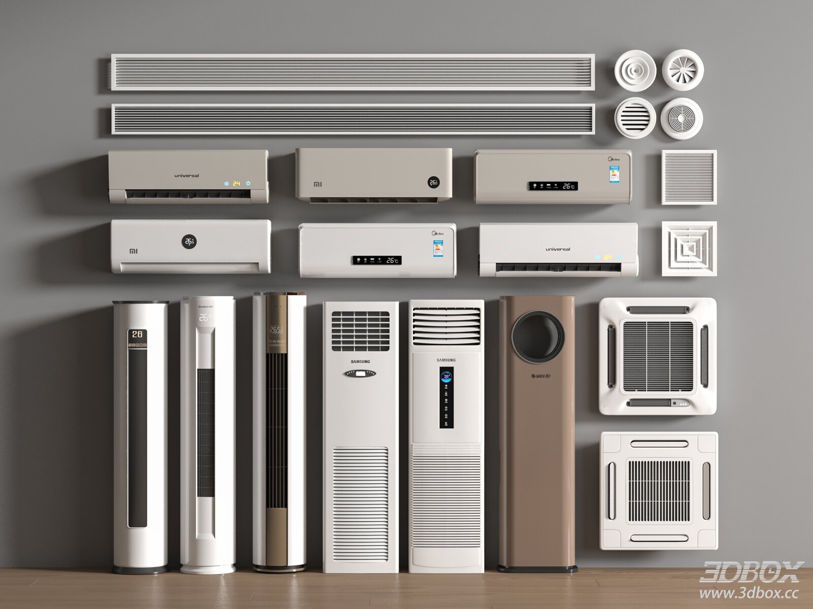 Cream Style Air Conditioner Collection