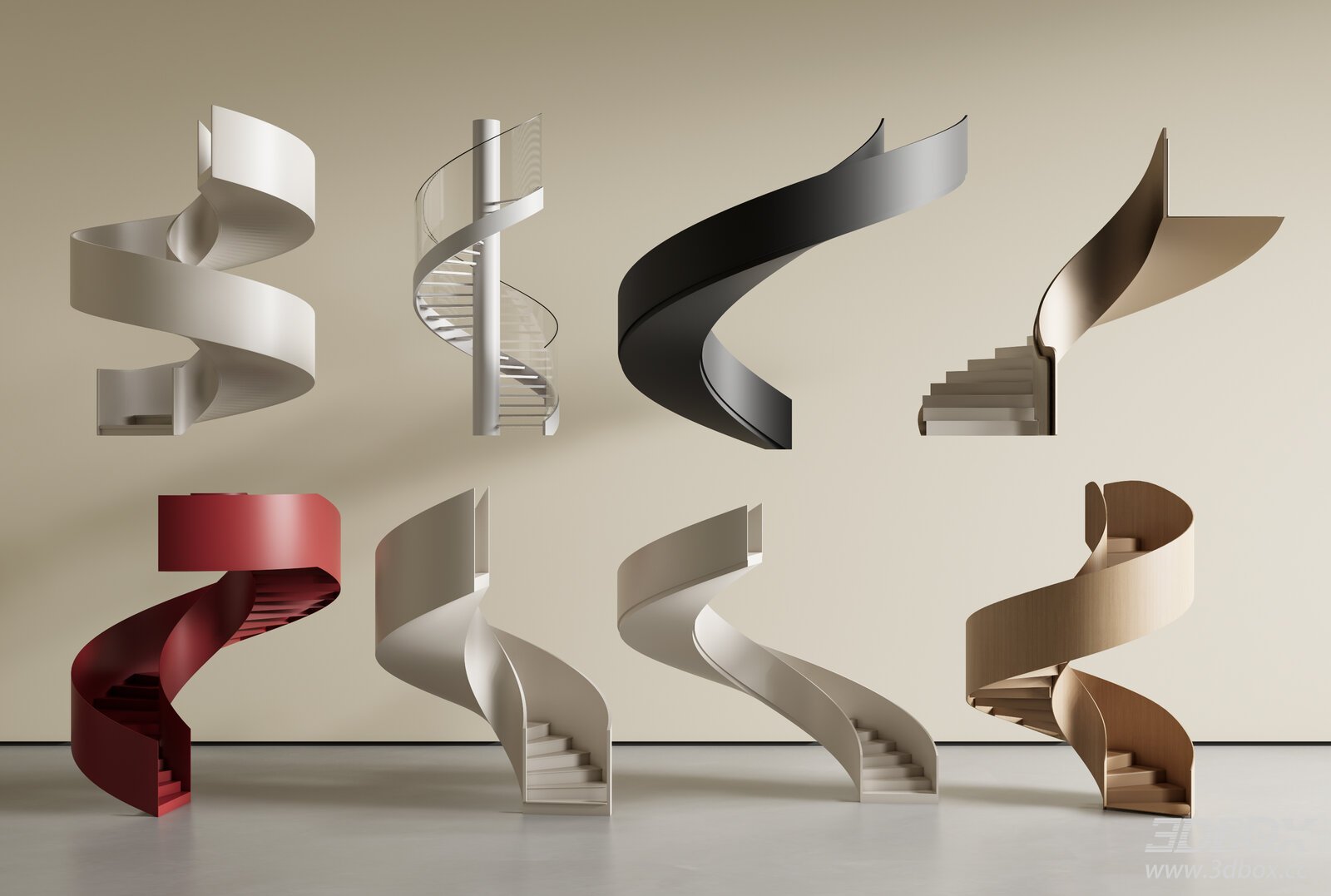 Modern Stylish Spiral Staircase Collection