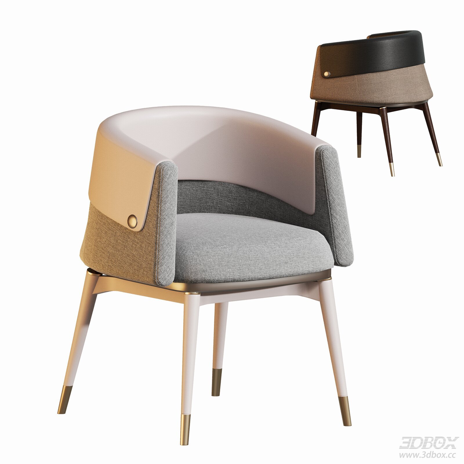 Modern Luxury Italian Style Upholstered Dining Chair