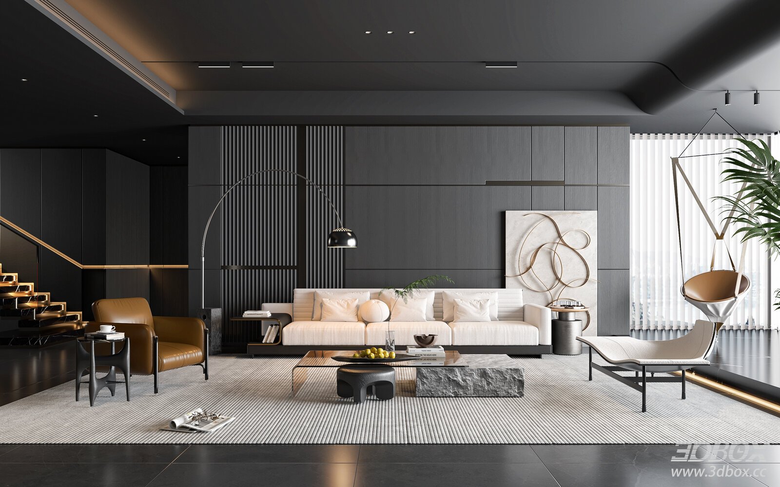 Minotti Style Modern Luxury Living Room Interior