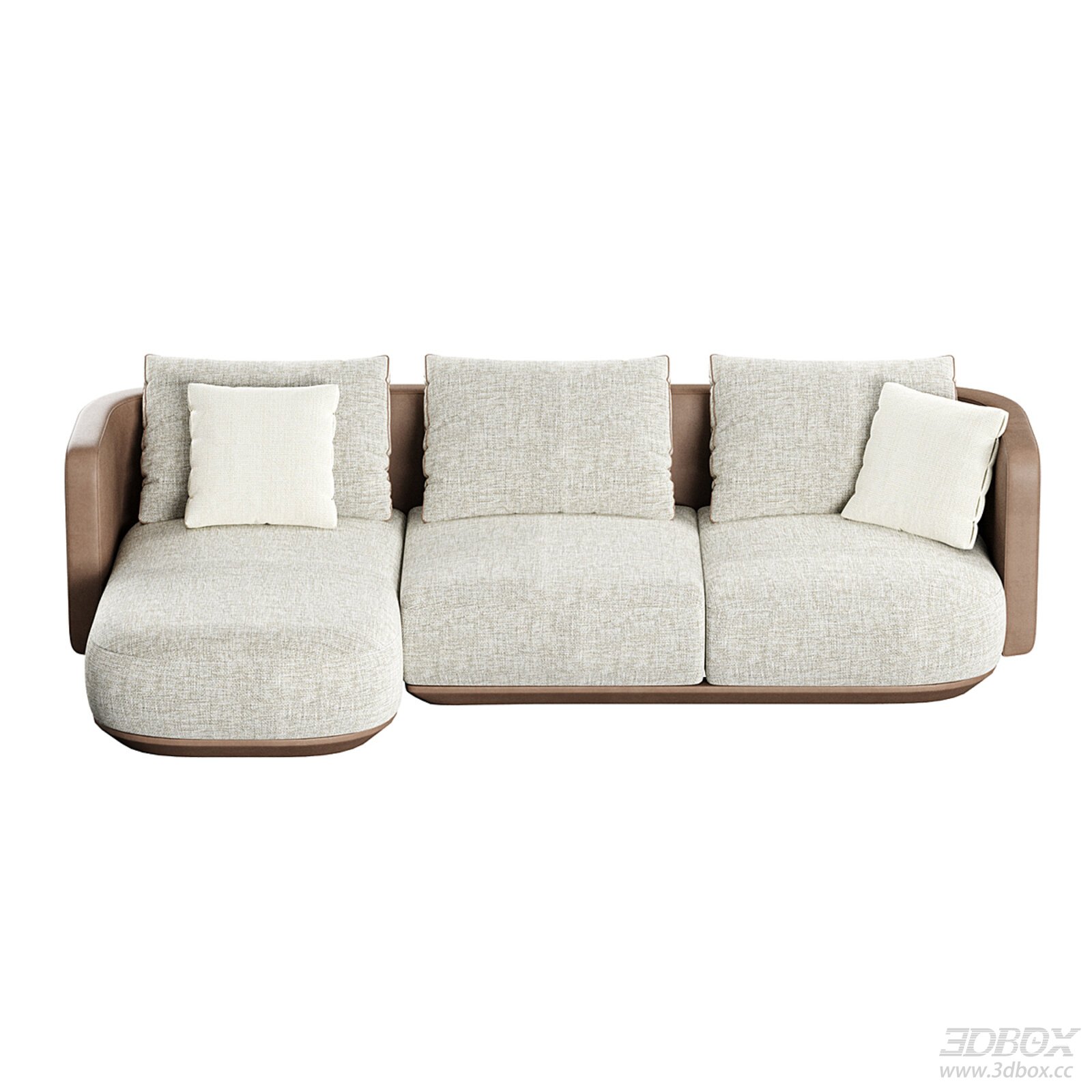 Modern Minimalist L-shaped Fabric Sofa Set