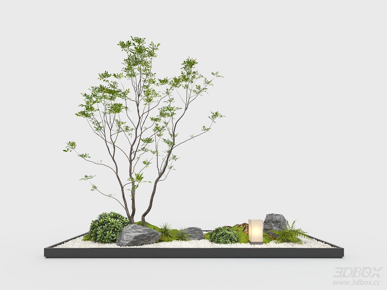 Indoor Landscape Plant Stone Decor Set