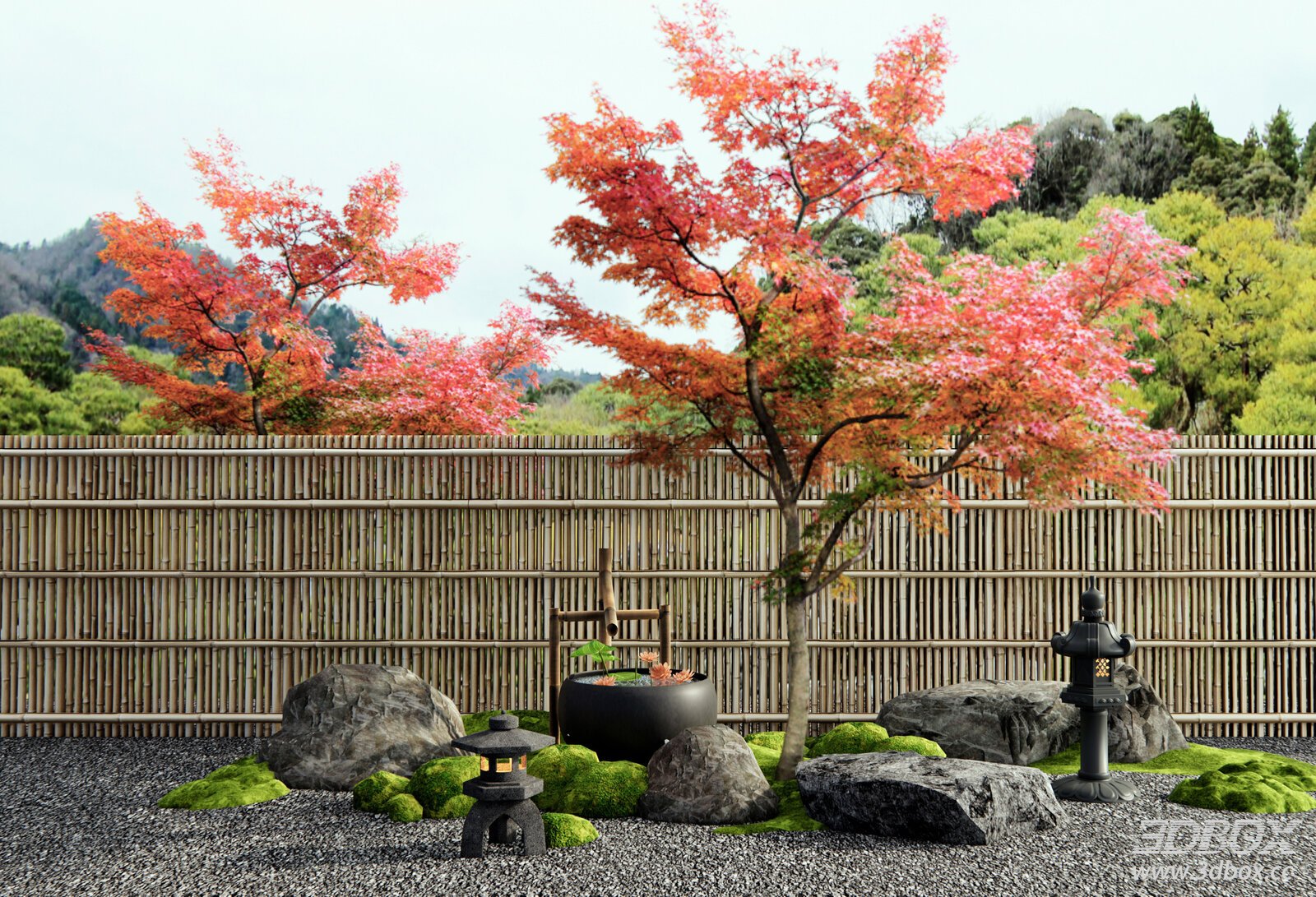 Japanese Zen Garden Landscape Set